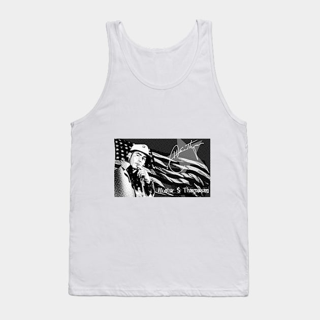 Hunter S Thompson #9 Tank Top by Spine Film